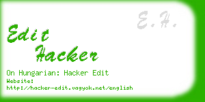 edit hacker business card